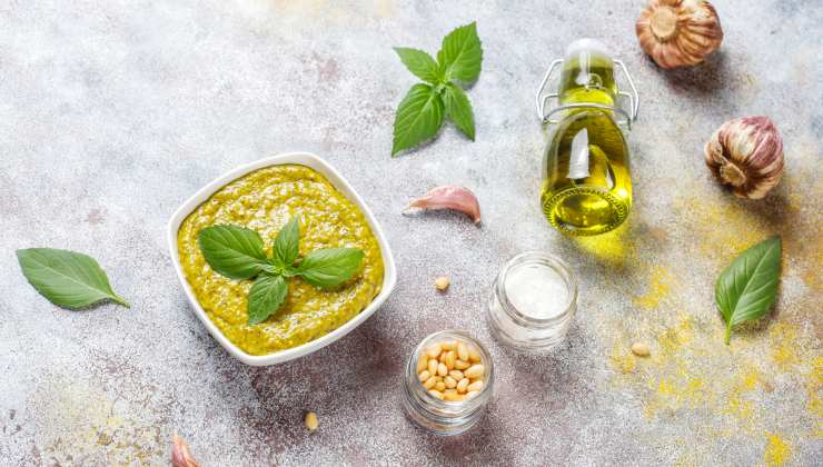 Pesto e ingredienti