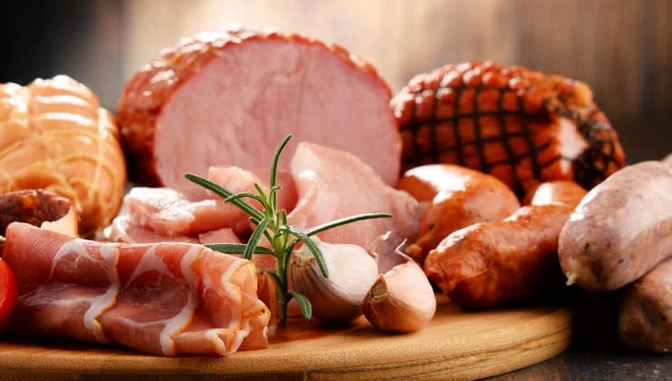 Prodotti a base di carne, prosciutto e salsicce