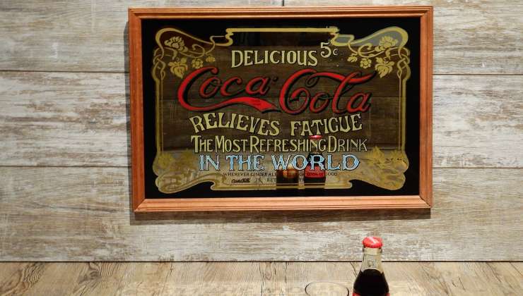 Antica pubblicità della Coca-Cola