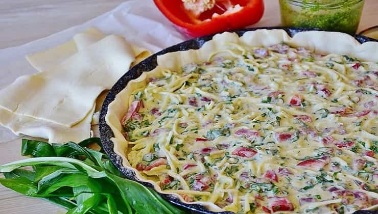 Quiche prosciutto e cipolla