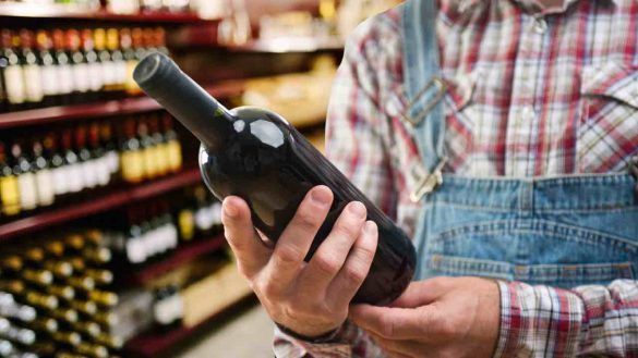 vino al supermercato