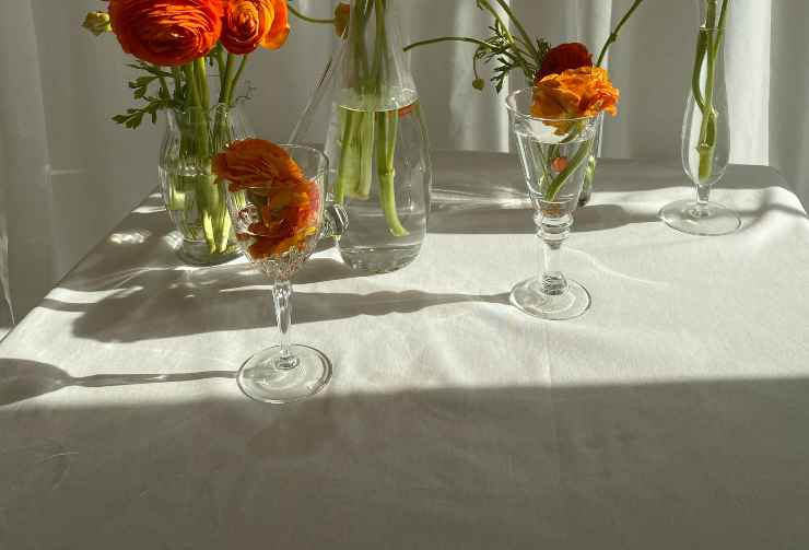Bicchieri con fiori