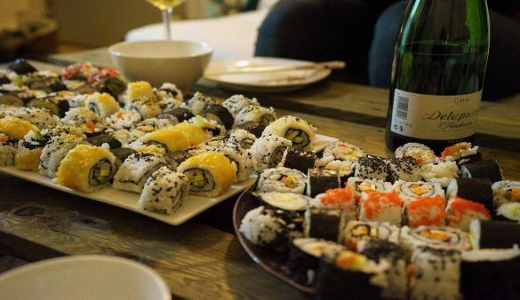 Cibo giapponese e vino