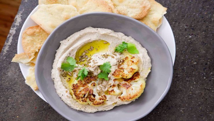 Hummus con cavolfiore @Gnambox