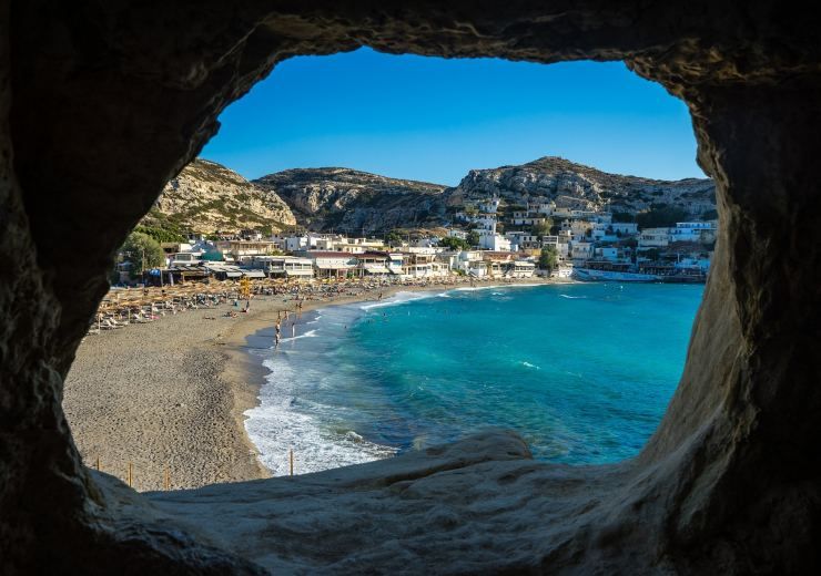 Matala Beach hippy Grecia