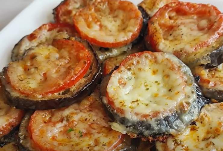 Melanzane al forno con pomodori