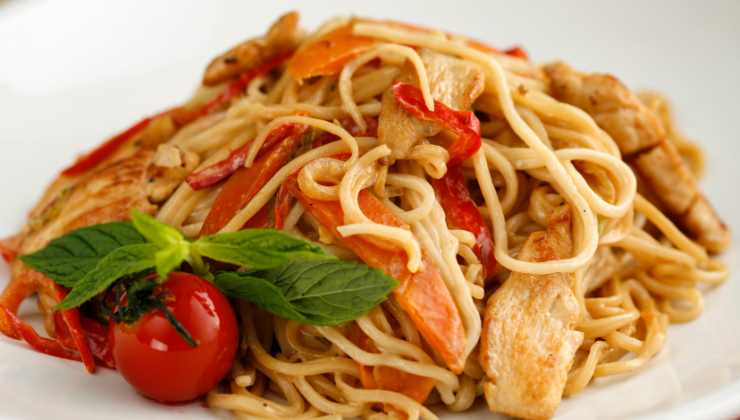 Pasta con il pollo