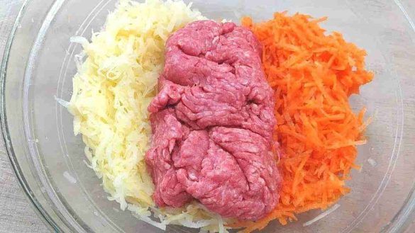 Patate carne e carote