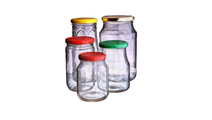 Barattoli di vetro sterilizzati