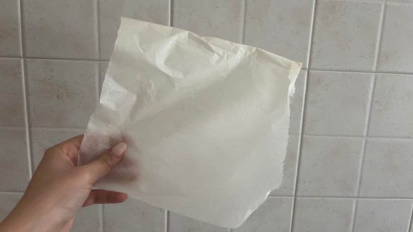 carta forno usata