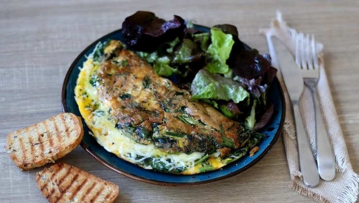 Frittata di cicoria e formaggio