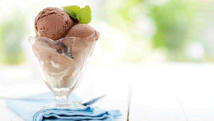 Gelato senza zucchero e latte condensato