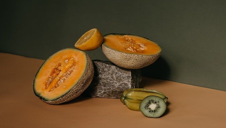 Melone cantalupo e kiwi