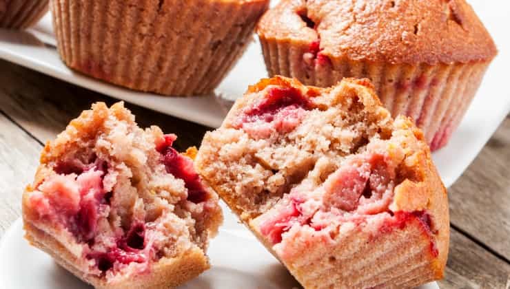 Muffin alla fragola fatto in casa