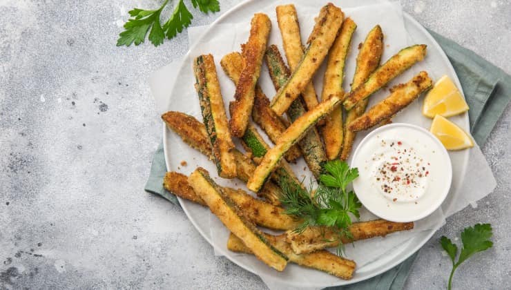 Patatine fritte di zucchine croccanti