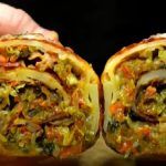 Rotolo di patate cipolle al forno