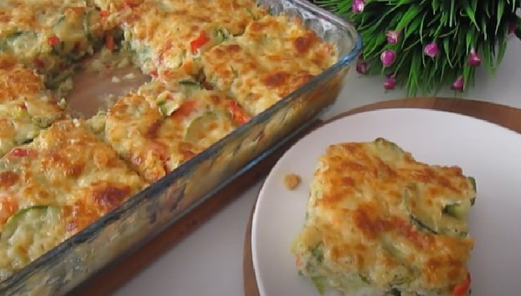 Baked vegetable pie