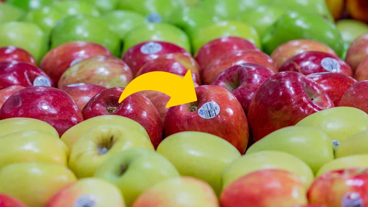 ¿Sabes lo que significa la pegatina de la manzana?  Descubre un hecho básico