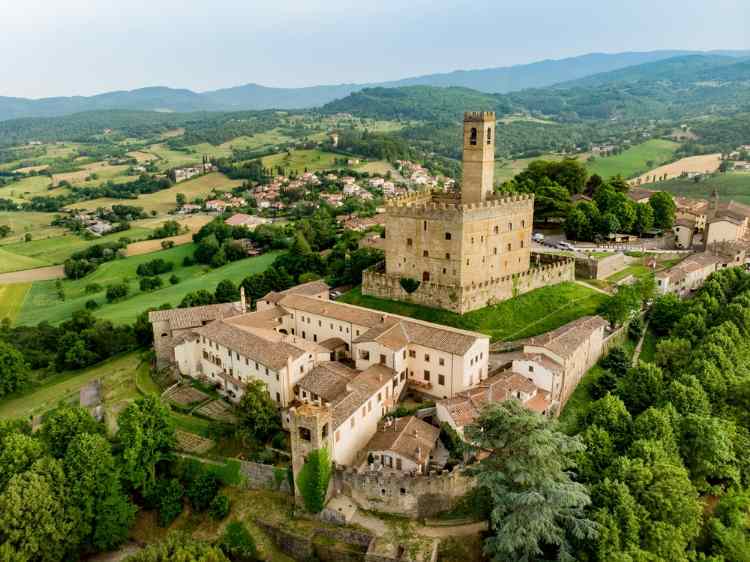 Bibbiena, veduta dall'alto