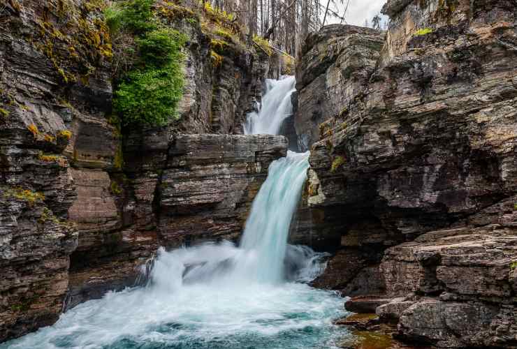 Cascate al Glacier National Park