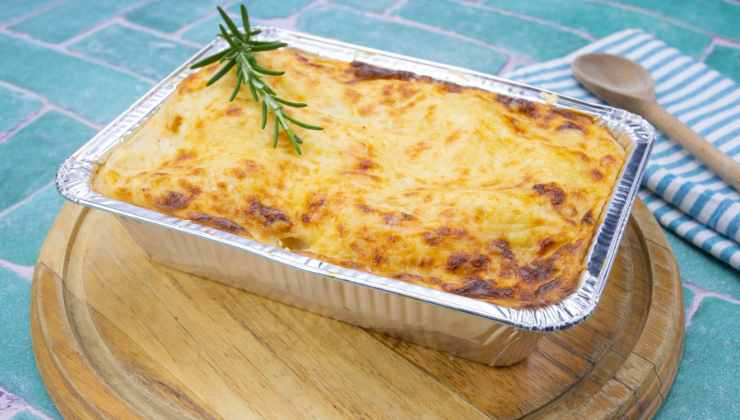 Lasagna con patate e peperoni