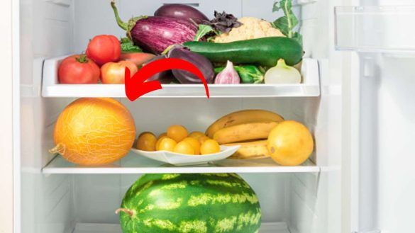 Melone nel frigo