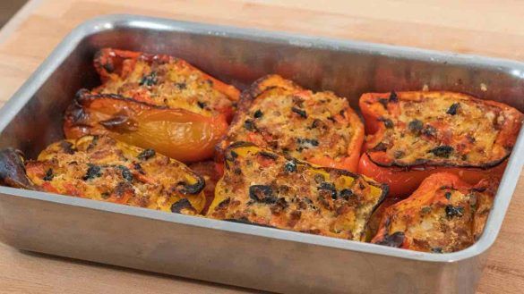 Peperoni ripieni senza carne