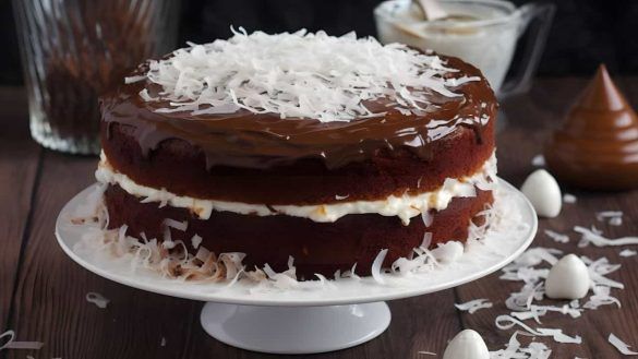 Torta al cioccolato fresca