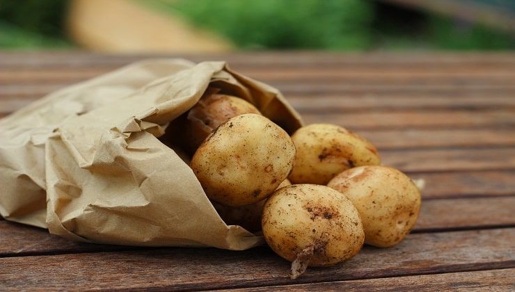 Sacchetto con tuberi