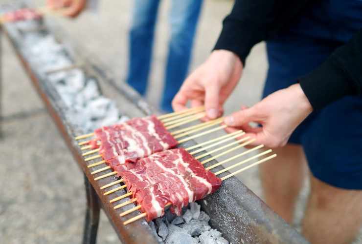 Cottura degli arrosticini