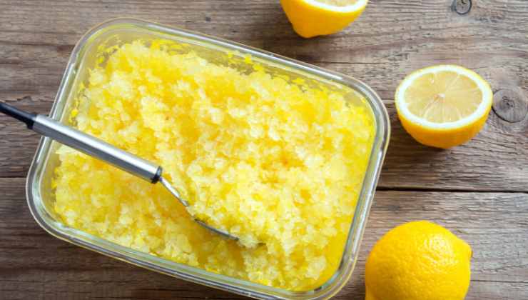 Granita a limone