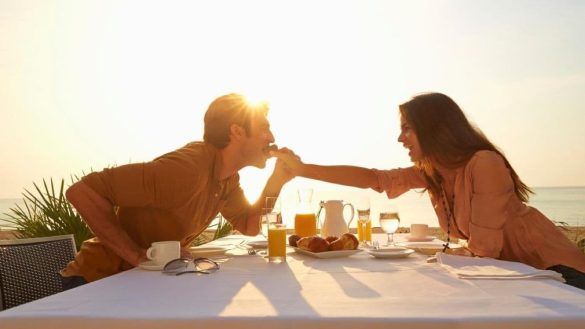 Mangiare sotto al sole