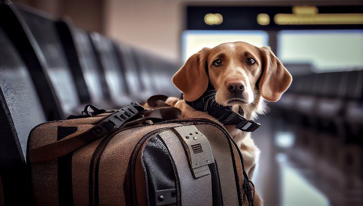 Portare il cane in aereo