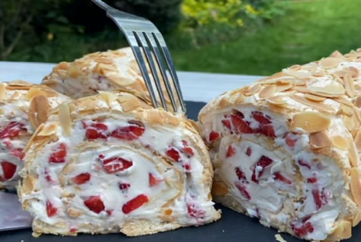 Rotolo alle fragole