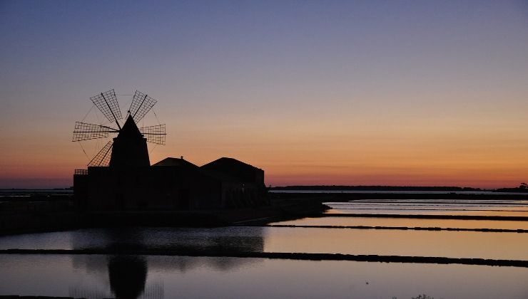 Saline di Marsala in Sicilia