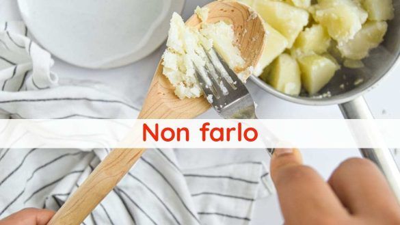 Schiacciare le patate