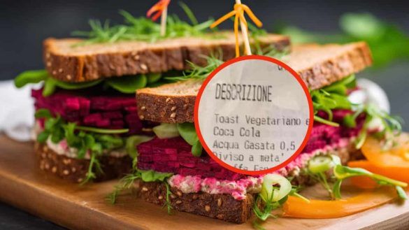 Scontrino del toast