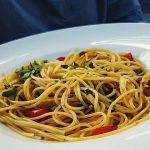 Spaghetti Borghese aglio olio e peperoncino