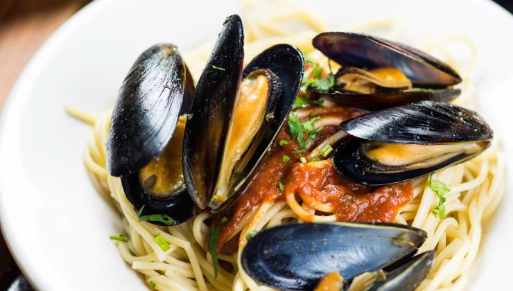 Spaghetti con cozze