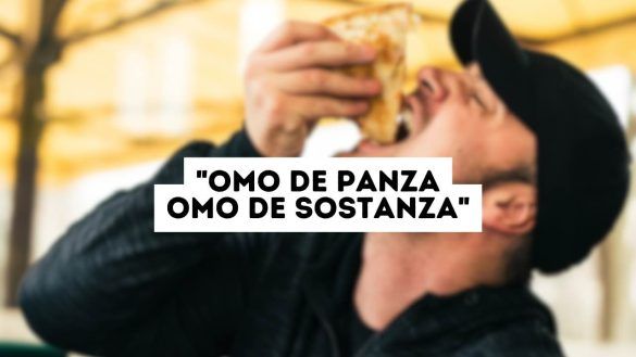 Uomo che mangia