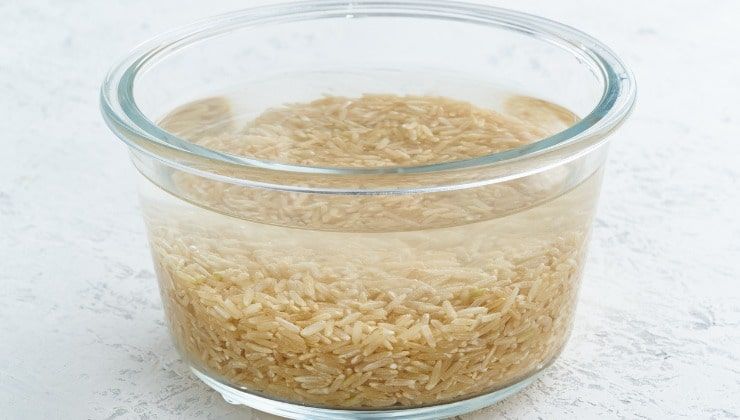 Riso basmati in ammollo