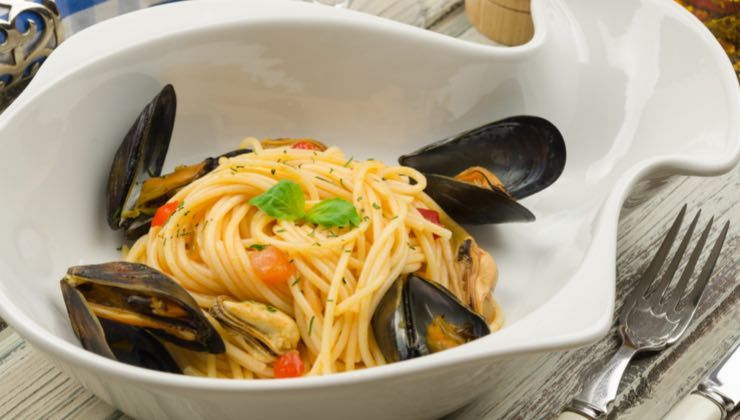 spaghetti con le cozze