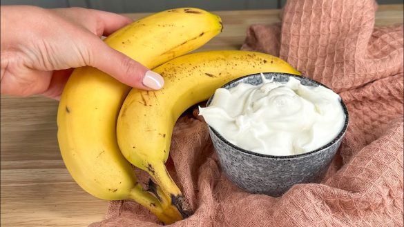 Banana e yogurt