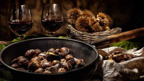 Castagne e vino