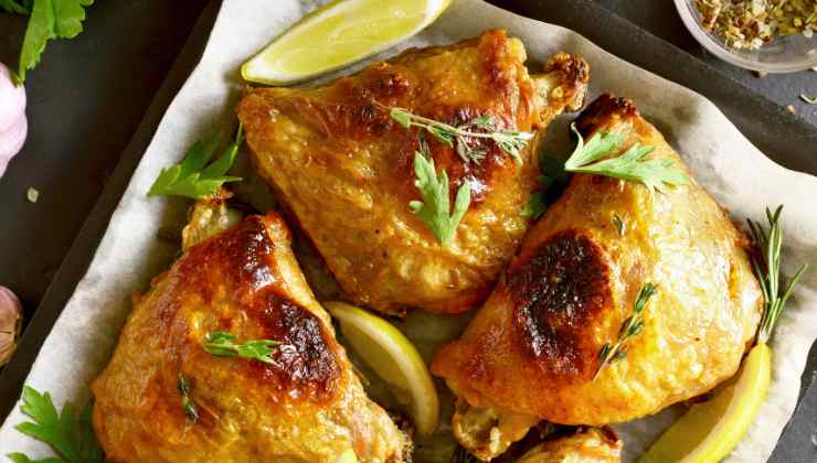 Cosce di pollo al forno buonissime