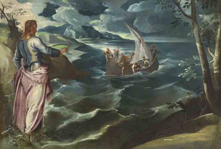 Cristo sul mare di Galilea - Tintoretto