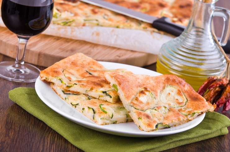 Focaccia di zucchine