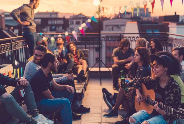 Rooftop party