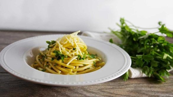 Spaghetti olio e limone