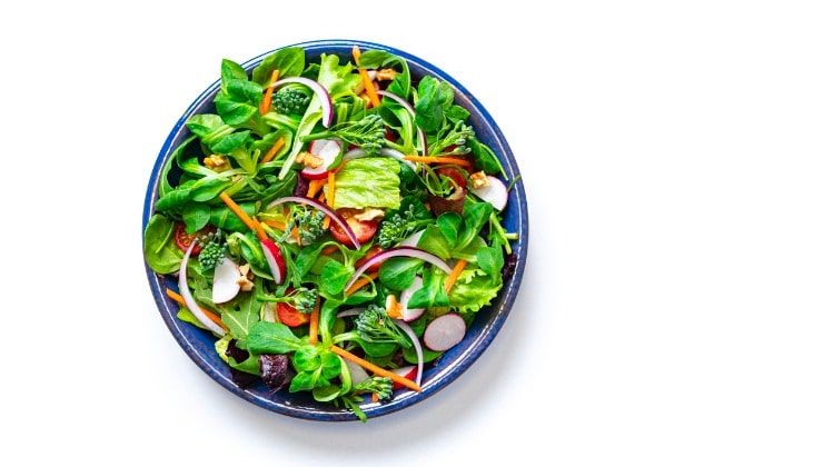 Piatto insalata verde